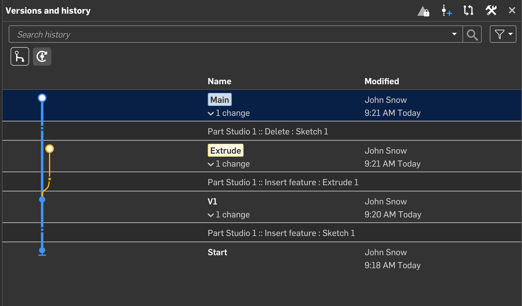 OnShape before the merge